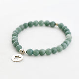 Armband jade aquamarine 6 mm