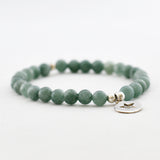 Armband jade aquamarine 6 mm