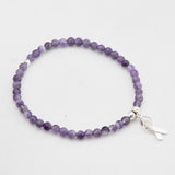 Armband Alzheimer - Amethist 4 mm