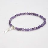 Armband Alzheimer - Amethist 4 mm