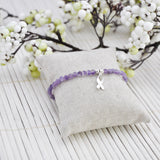 Armband Alzheimer - Amethist 4 mm