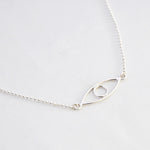 Ketting Evil Eye - ketting - Zilver & Zoet