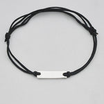 Armband plaatje nylon - Armbanden - Zilver & Zoet