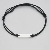 Armband plaatje nylon - Armbanden - Zilver & Zoet