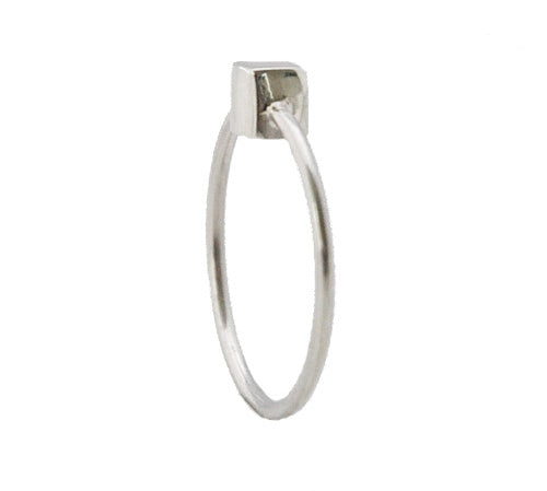 Ring Blokje - Ringen - Zilver & Zoet