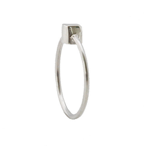 Ring Blokje - Ringen - Zilver & Zoet