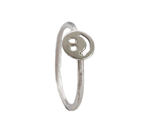 Ring Smiley - Ringen - Zilver & Zoet