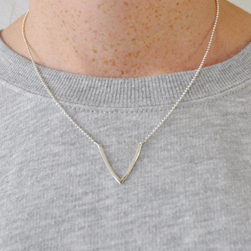 Ketting V - ketting - Zilver & Zoet