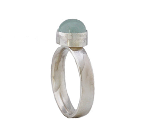 Ring Aquamarijn Basic - Ringen - Zilver & Zoet