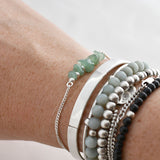 Armband edelsteen split bar