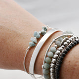 Armband edelsteen split bar