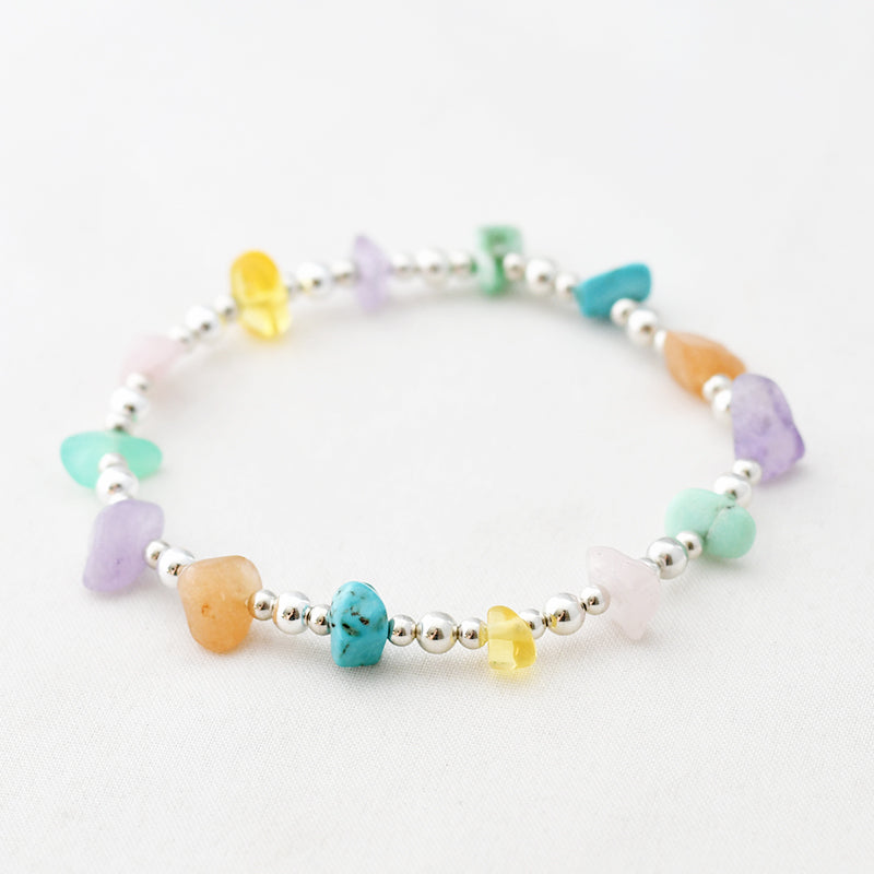 Armband edelsteen split kralen