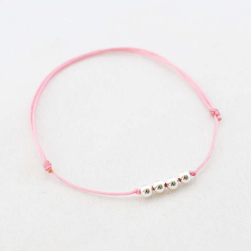 Armband balletjes nylon
