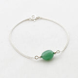 Armband edelsteen zilver