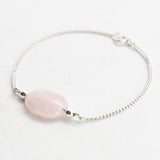 Armband edelsteen zilver