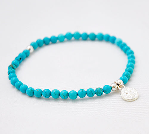 Armband turquoise 4 mm