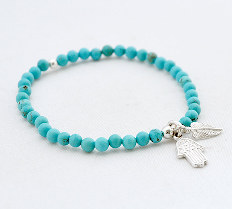 Armband turquoise 4 mm