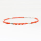 Enkelbandje edelsteen kralen 3 mm