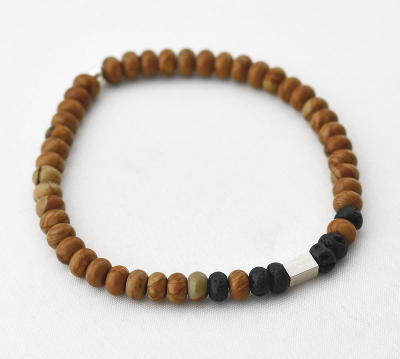 Armband heren wood lace