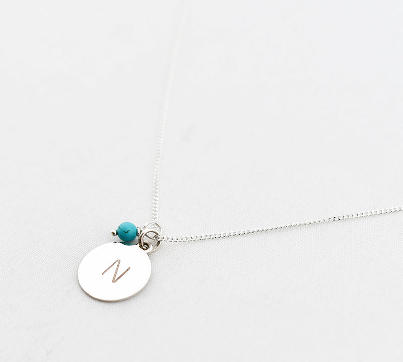 Turquoise + letter bedel XL