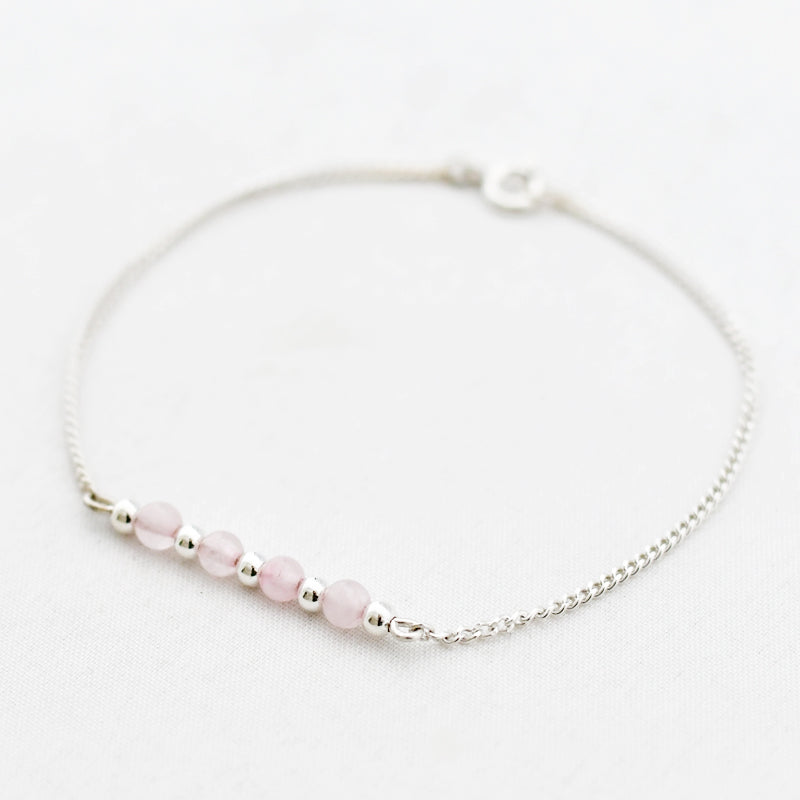 Armband edelsteen 4 x 4 mm