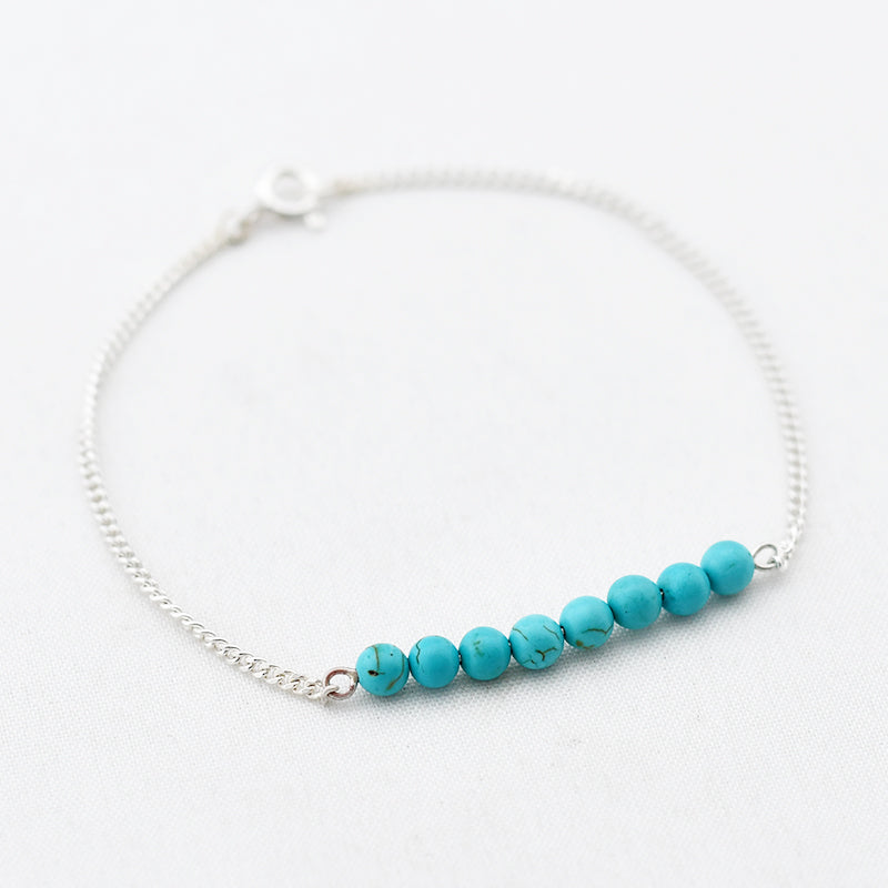Armband edelsteen 4 mm balletjes