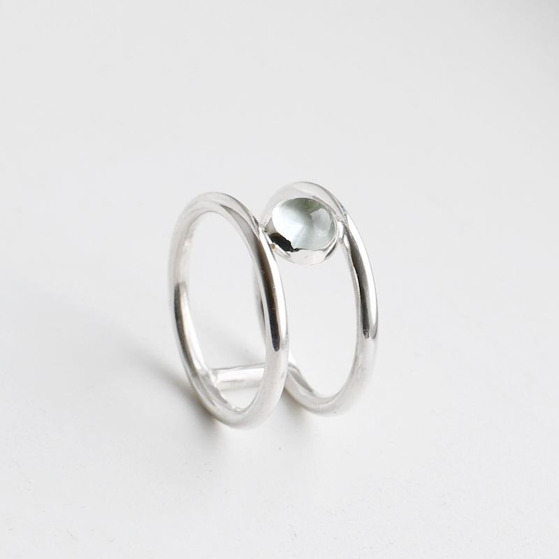Ring edelsteen dubbel