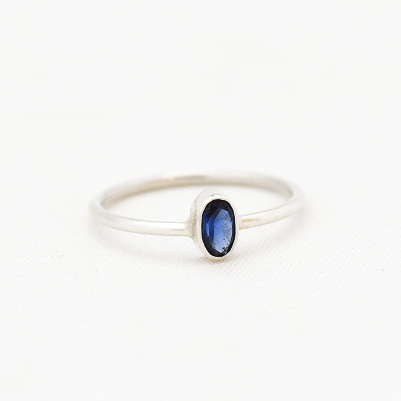 Ring edelsteen ovaal mini