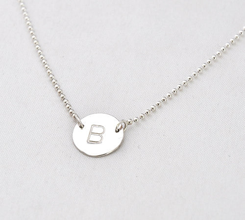 Ketting letter rondje - ketting - Zilver & Zoet