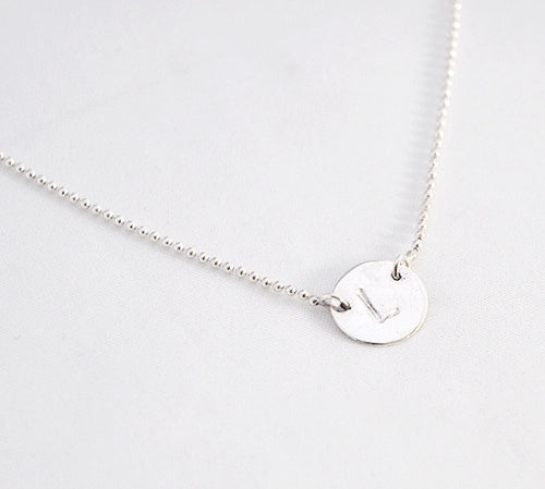 Ketting letter rondje - ketting - Zilver & Zoet