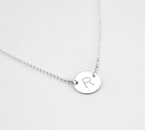 Ketting letter rondje - ketting - Zilver & Zoet